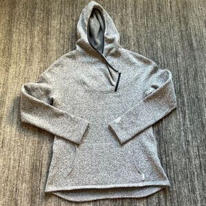 Stio Grey Women's Crossover Hoodie Fleece Sweater, Size L